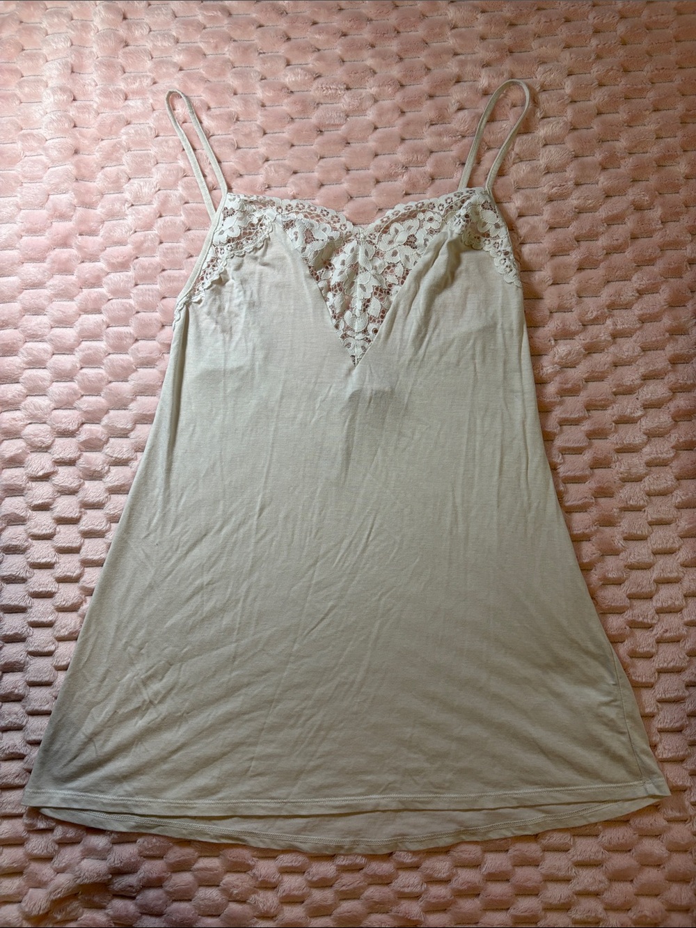 Y2K Victoria Secret Lace-Trim Slip Dress